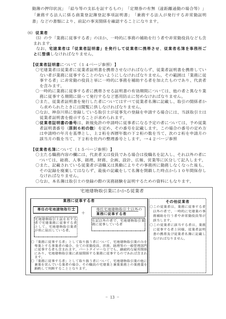 記載手引（神奈川県の例） 第13ページ